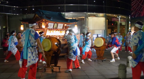 小倉祇園、太鼓の練習